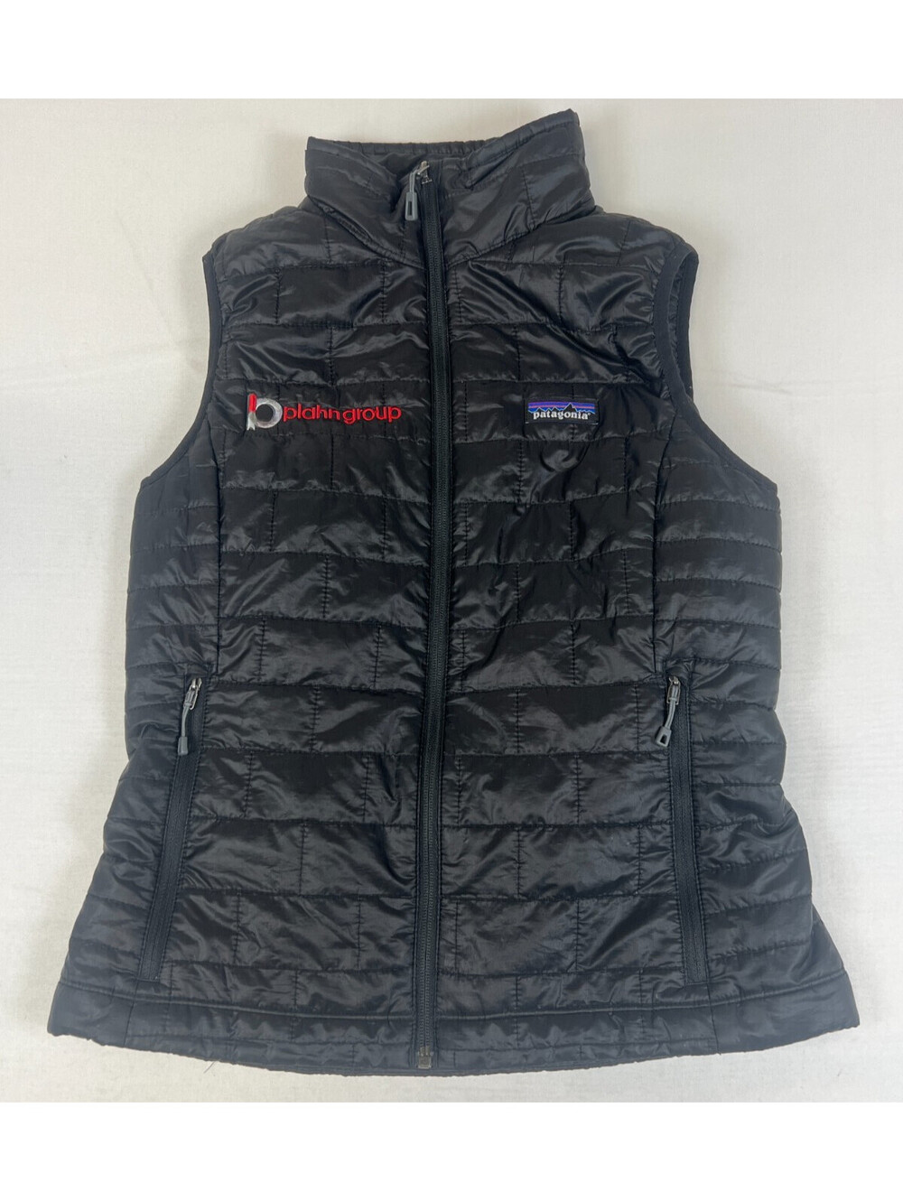 Patagonia Womens S Black Micro Puff Insulated Full Zip Puffer Vest